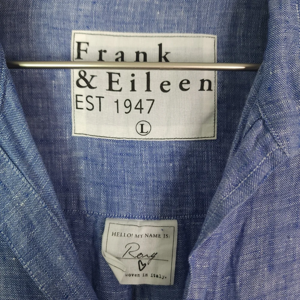 Frank & Eileen Rory Famous Blue Lived-in Linen Maxi Dress - Picture 5 of 10